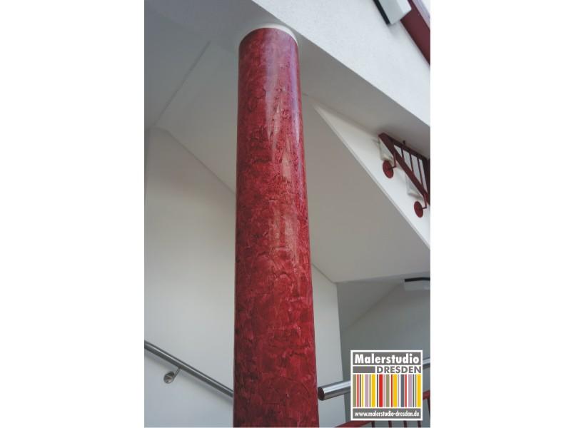 Venezianische Spachteltechnik -Stucco-Rustika Säulen
