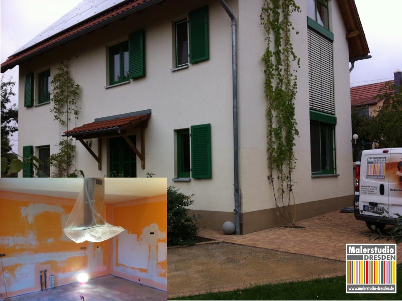 Malerarbeiten Einfamilienhaus Hochwasser 2013